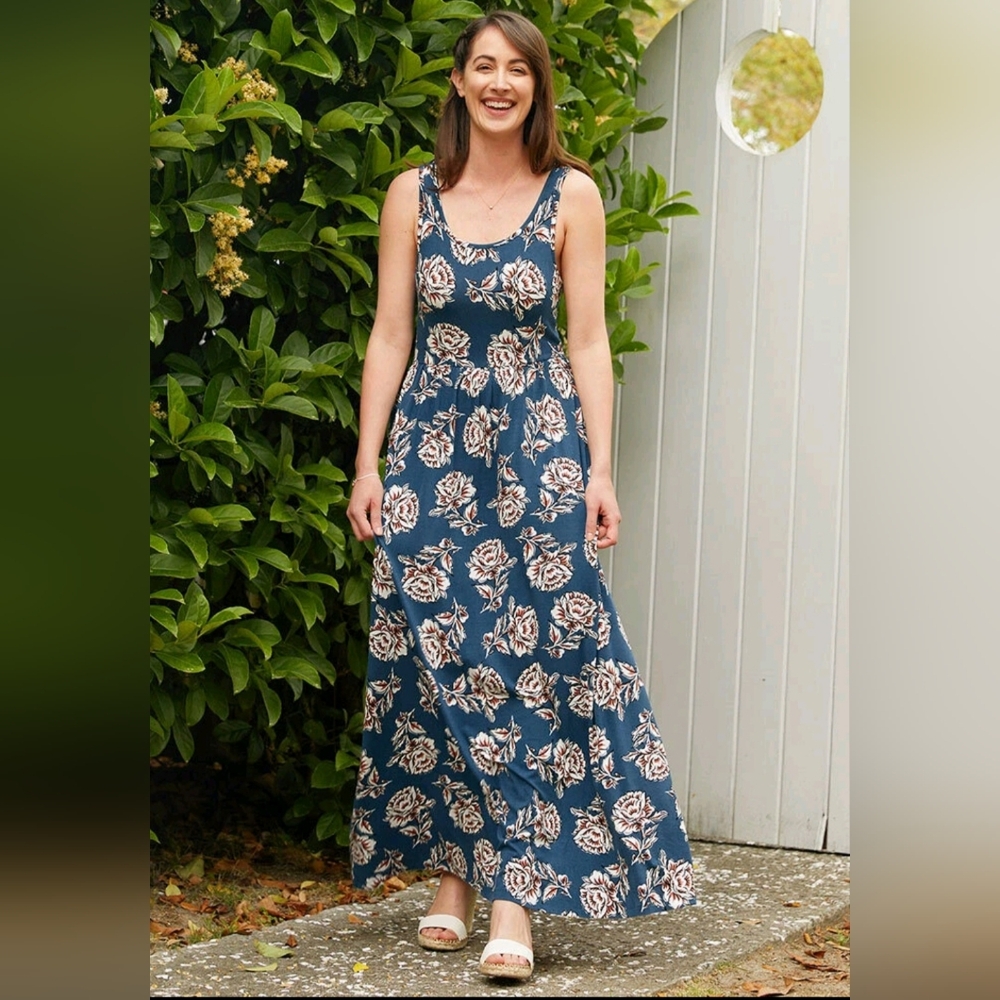 Matilda Jane Along the Beach Floral Maxi Dress, Size XL